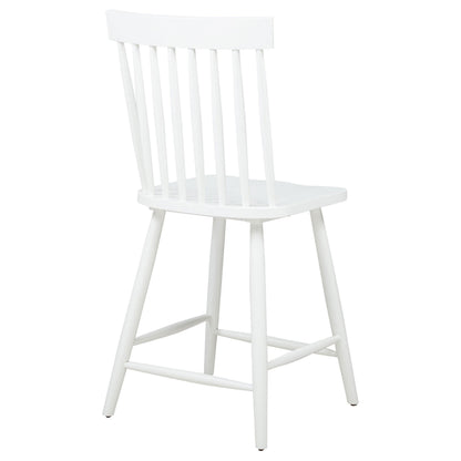  Coaster Furniture Andrews 122509WHT Set of 2 Windsor Counter Height Dining Side Chair - White IMAGE 1