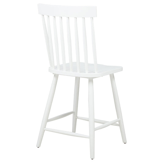  Coaster Furniture Andrews 122509WHT Set of 2 Windsor Counter Height Dining Side Chair - White IMAGE 1