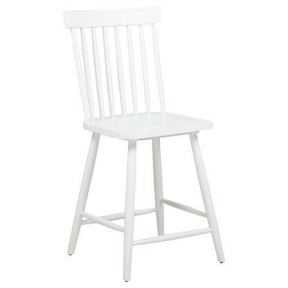  Coaster Furniture Andrews 122509WHT Set of 2 Windsor Counter Height Dining Side Chair - White IMAGE 11