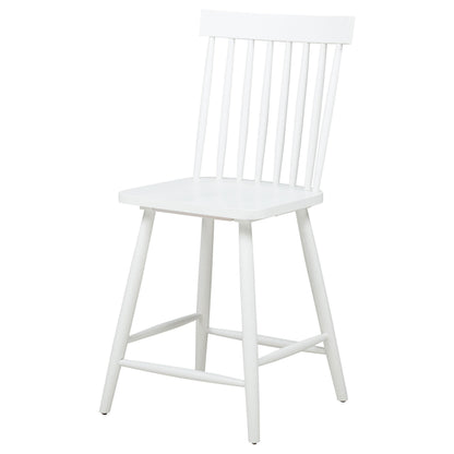  Coaster Furniture Andrews 122509WHT Set of 2 Windsor Counter Height Dining Side Chair - White IMAGE 2