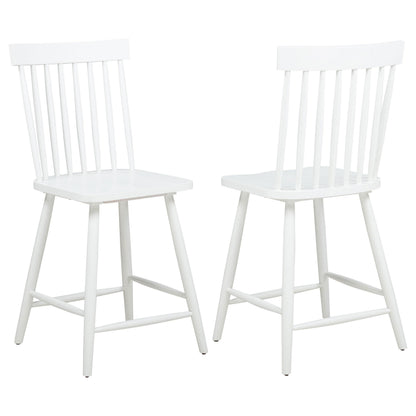  Coaster Furniture Andrews 122509WHT Set of 2 Windsor Counter Height Dining Side Chair - White IMAGE 3