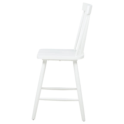  Coaster Furniture Andrews 122509WHT Set of 2 Windsor Counter Height Dining Side Chair - White IMAGE 5