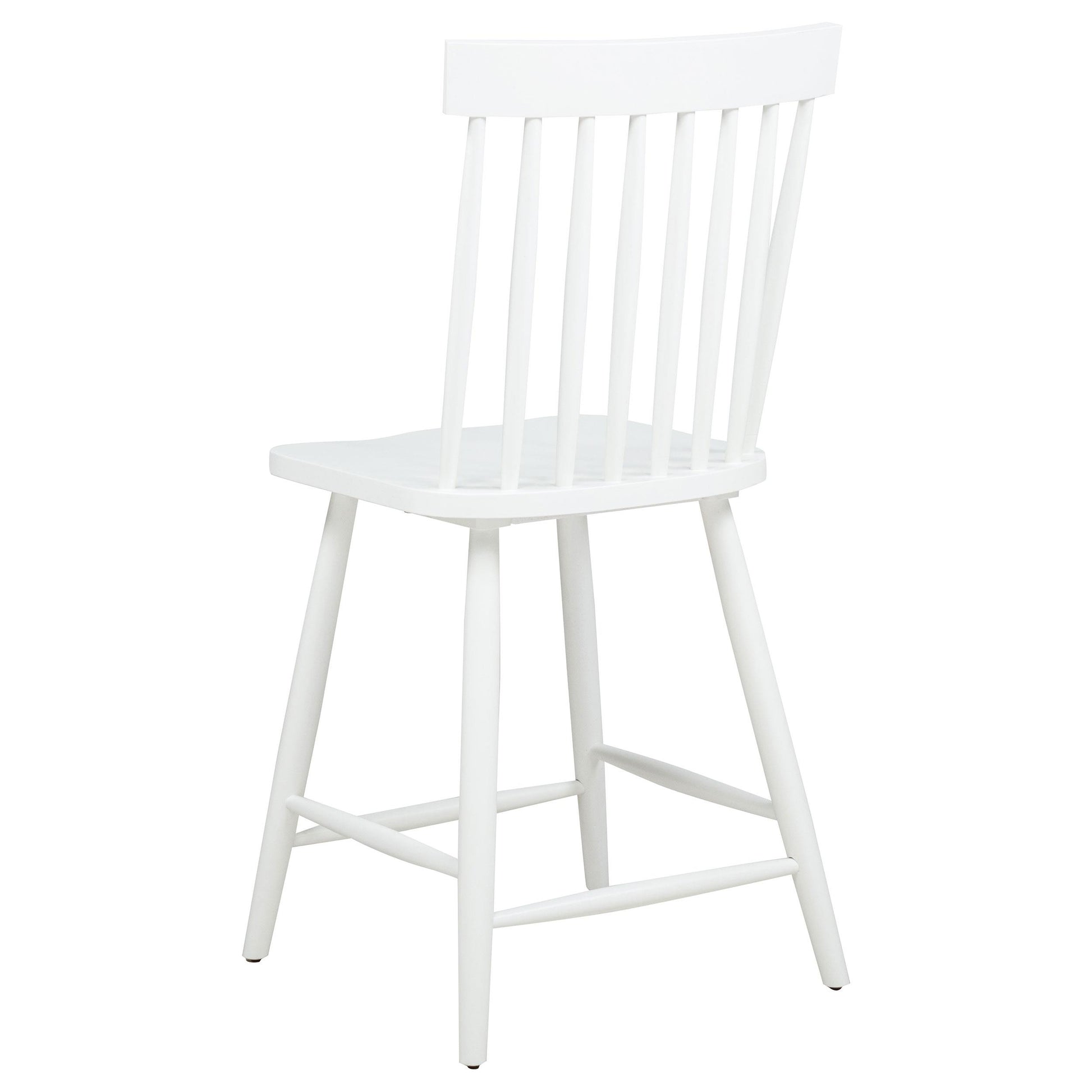  Coaster Furniture Andrews 122509WHT Set of 2 Windsor Counter Height Dining Side Chair - White IMAGE 7