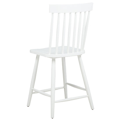  Coaster Furniture Andrews 122509WHT Set of 2 Windsor Counter Height Dining Side Chair - White IMAGE 7