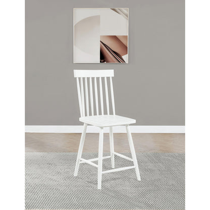  Coaster Furniture Andrews 122509WHT Set of 2 Windsor Counter Height Dining Side Chair - White IMAGE 9