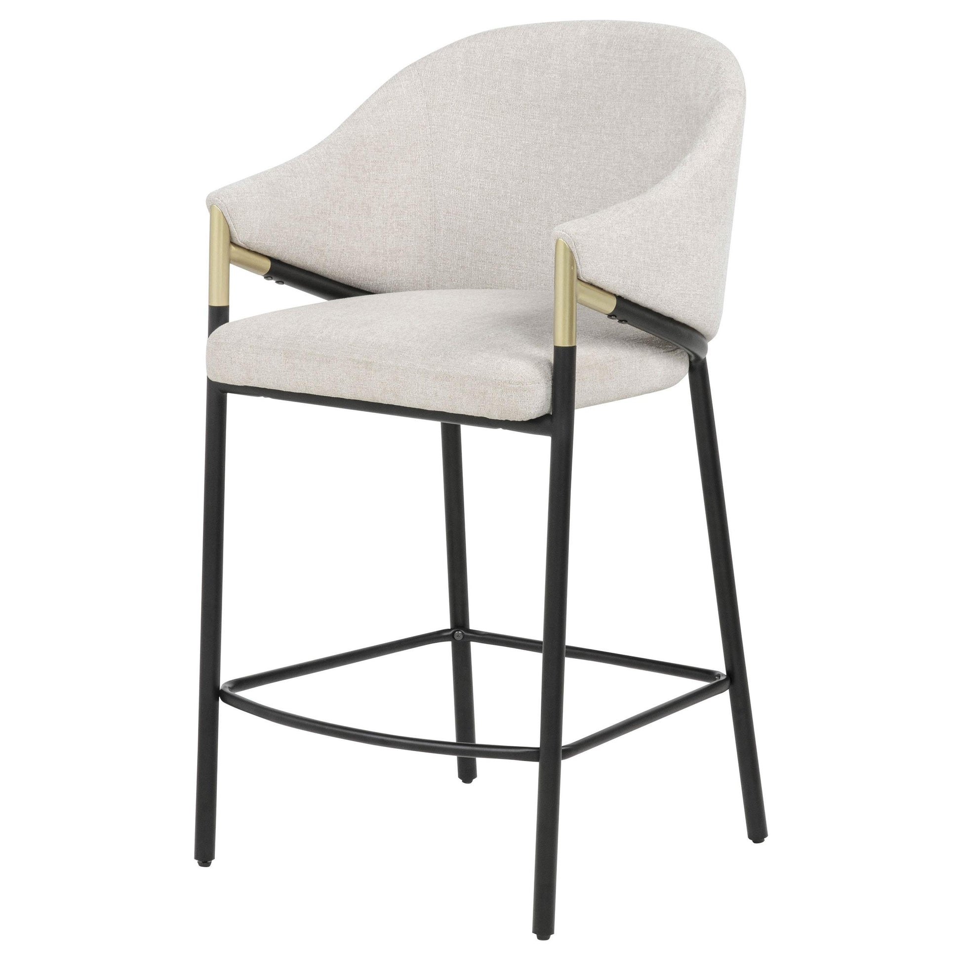  Coaster Furniture Chadwick 183436N Set of 2 Fabric Upholstered Counter Height Chair - Beige IMAGE 10