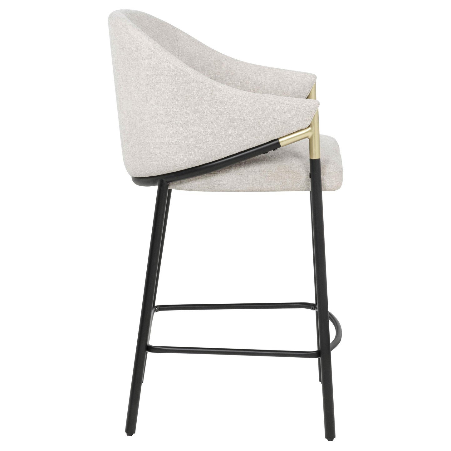  Coaster Furniture Chadwick 183436N Set of 2 Fabric Upholstered Counter Height Chair - Beige IMAGE 3