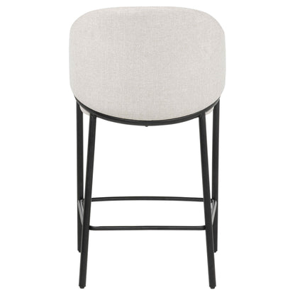  Coaster Furniture Chadwick 183436N Set of 2 Fabric Upholstered Counter Height Chair - Beige IMAGE 6