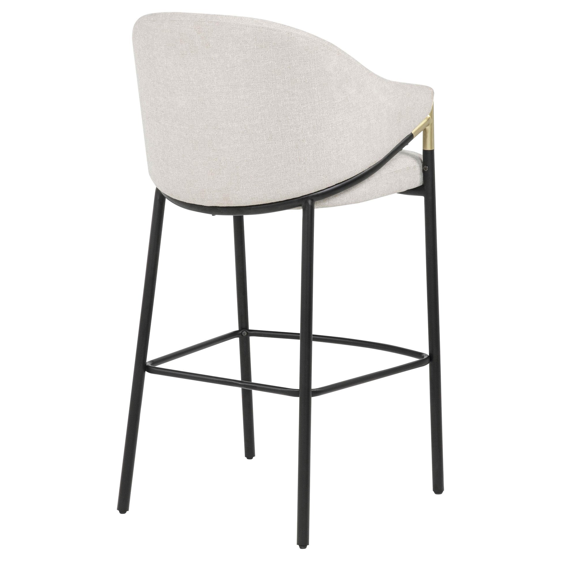  Coaster Furniture Chadwick 183437N Set of 2 Fabric Upholstered Bar Chair - Beige IMAGE 10