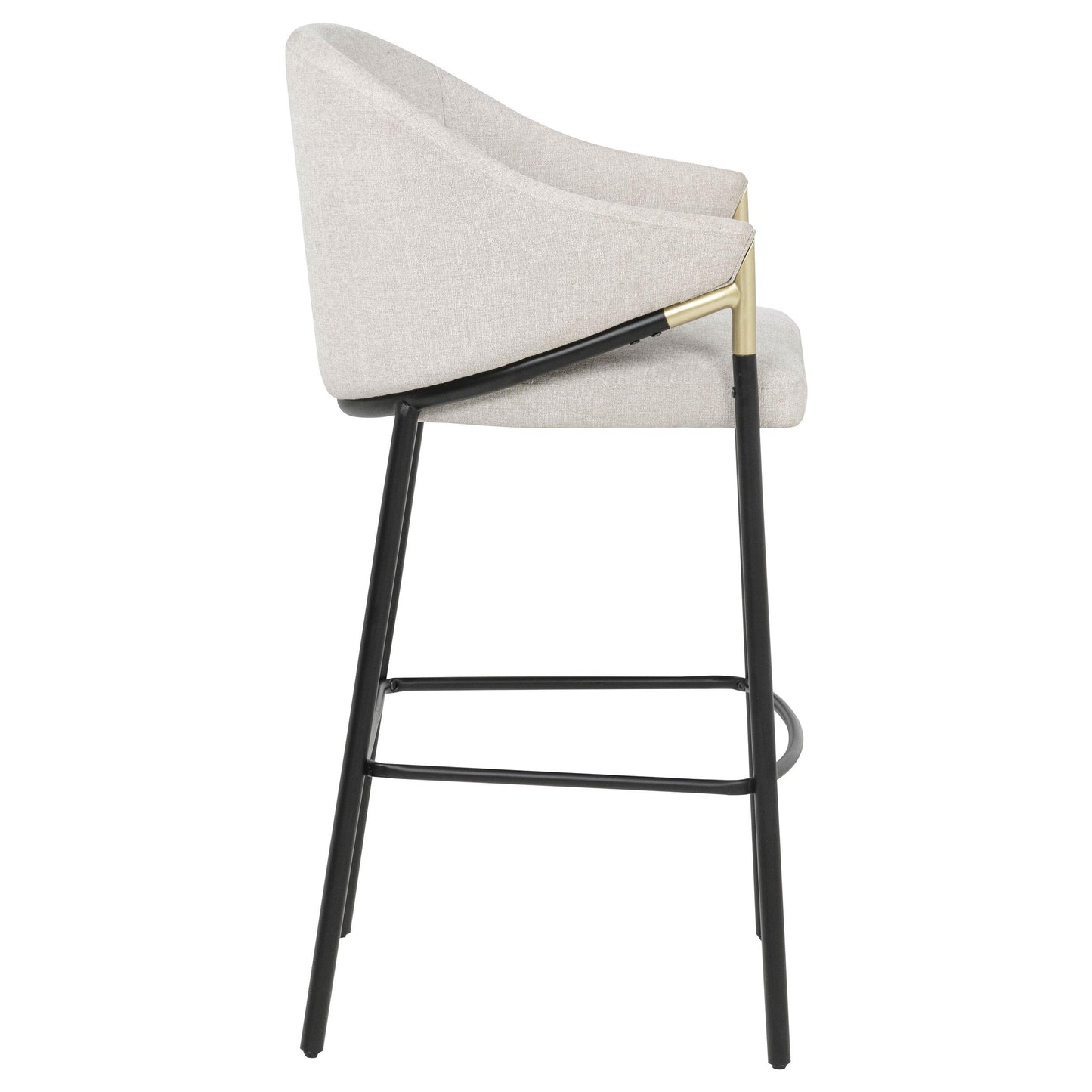  Coaster Furniture Chadwick 183437N Set of 2 Fabric Upholstered Bar Chair - Beige IMAGE 2