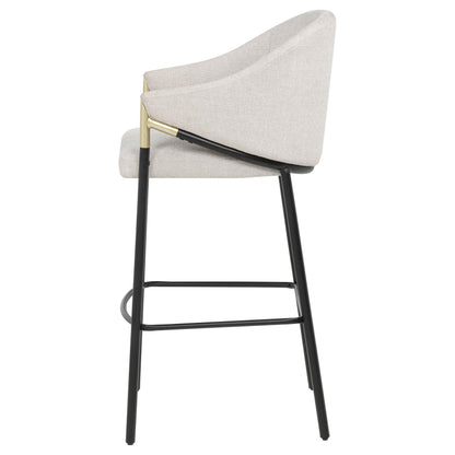  Coaster Furniture Chadwick 183437N Set of 2 Fabric Upholstered Bar Chair - Beige IMAGE 3