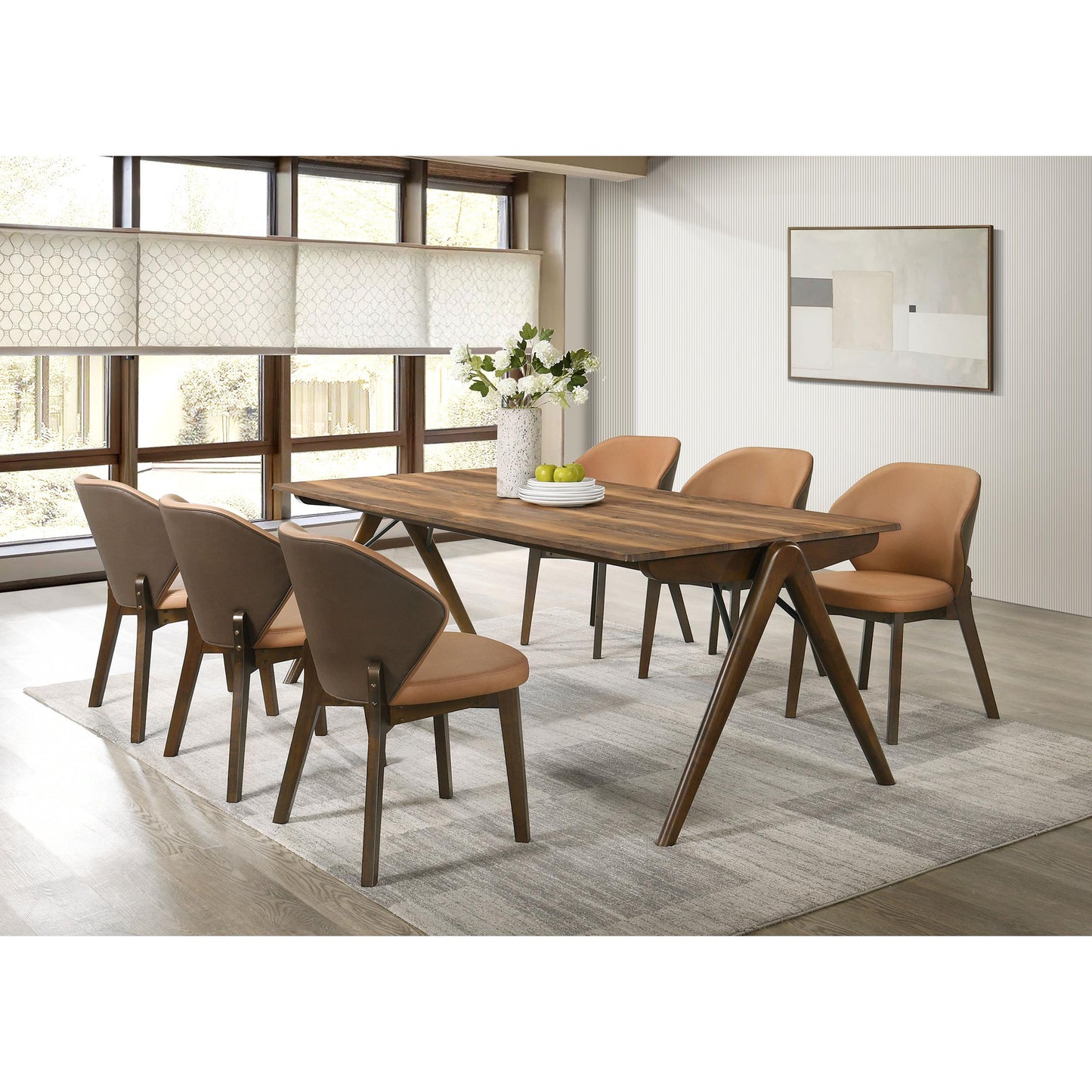  Coaster Furniture Randolph 192521 82-inch Rectangular Dining Table - Sheesham/Brown IMAGE 11