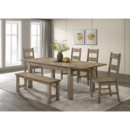  Coaster Furniture Cardova 192923 51-inch Solid Wood Dining Bench - Vineyard Oak IMAGE 9