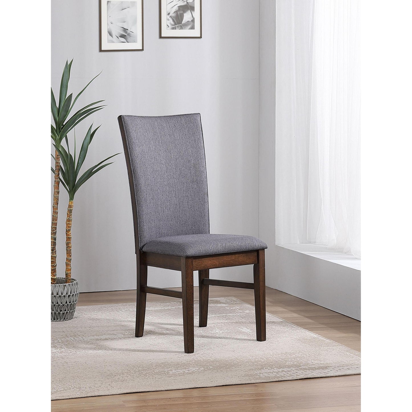  Coaster Furniture Sherwood 193592 Set of 2 Upholstered Dining Side Chair - Grey IMAGE 2