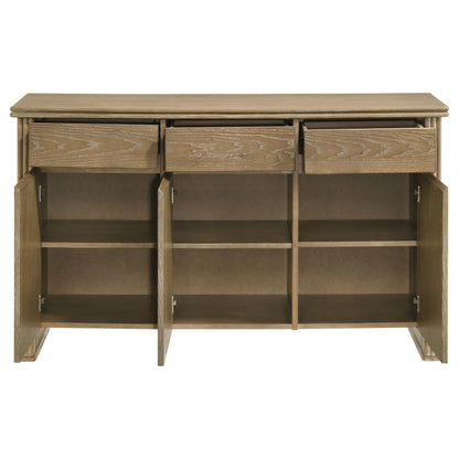  Coaster Furniture Adina 193615 3-door 59-inch Sideboard Server  - Distressed Light Brown IMAGE 12