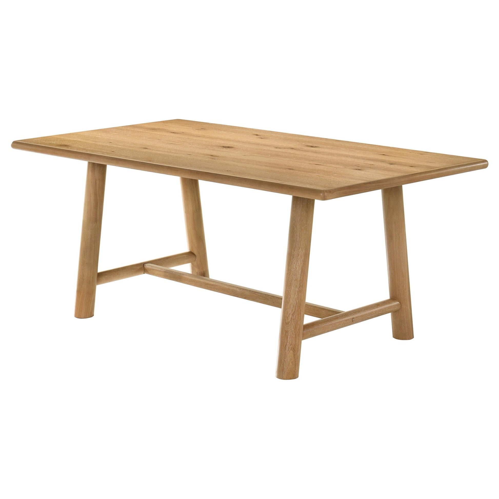  Coaster Furniture Duncan 193651 71-inch Rectangular Wood Dining Room Table - Washed Oak IMAGE 2