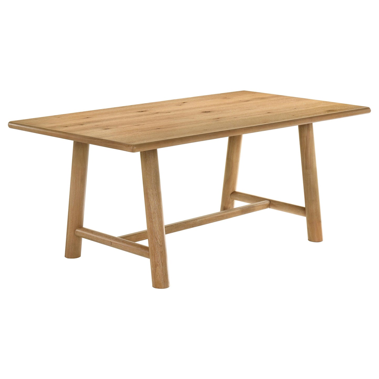  Coaster Furniture Duncan 193651 71-inch Rectangular Wood Dining Room Table - Washed Oak IMAGE 3