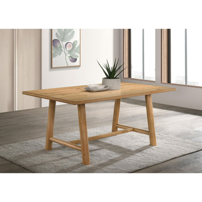  Coaster Furniture Duncan 193651 71-inch Rectangular Wood Dining Room Table - Washed Oak IMAGE 6