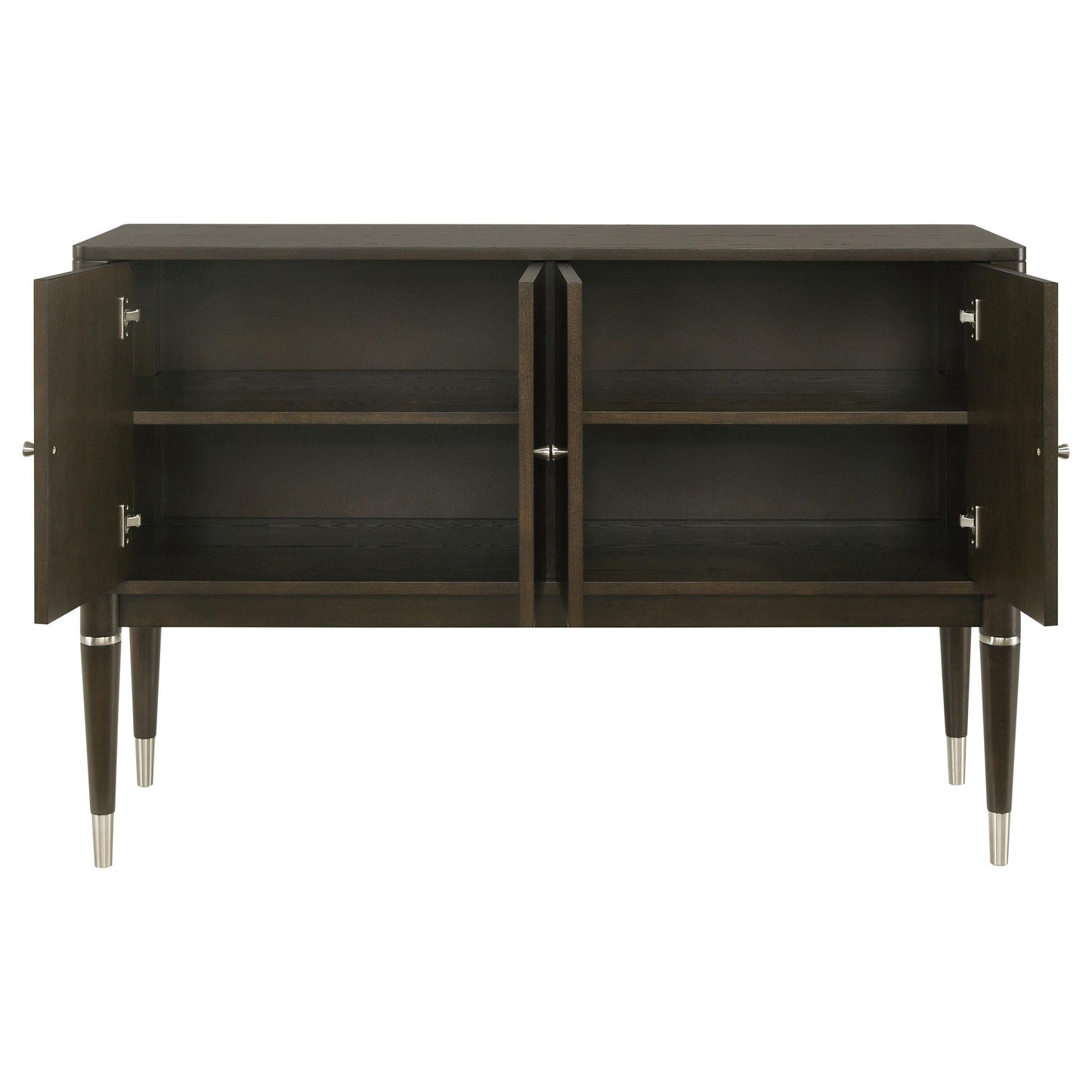  Coaster Furniture Reseda 193675 4-door Dining Sideboard Server with Shelves - Ash Brown IMAGE 10