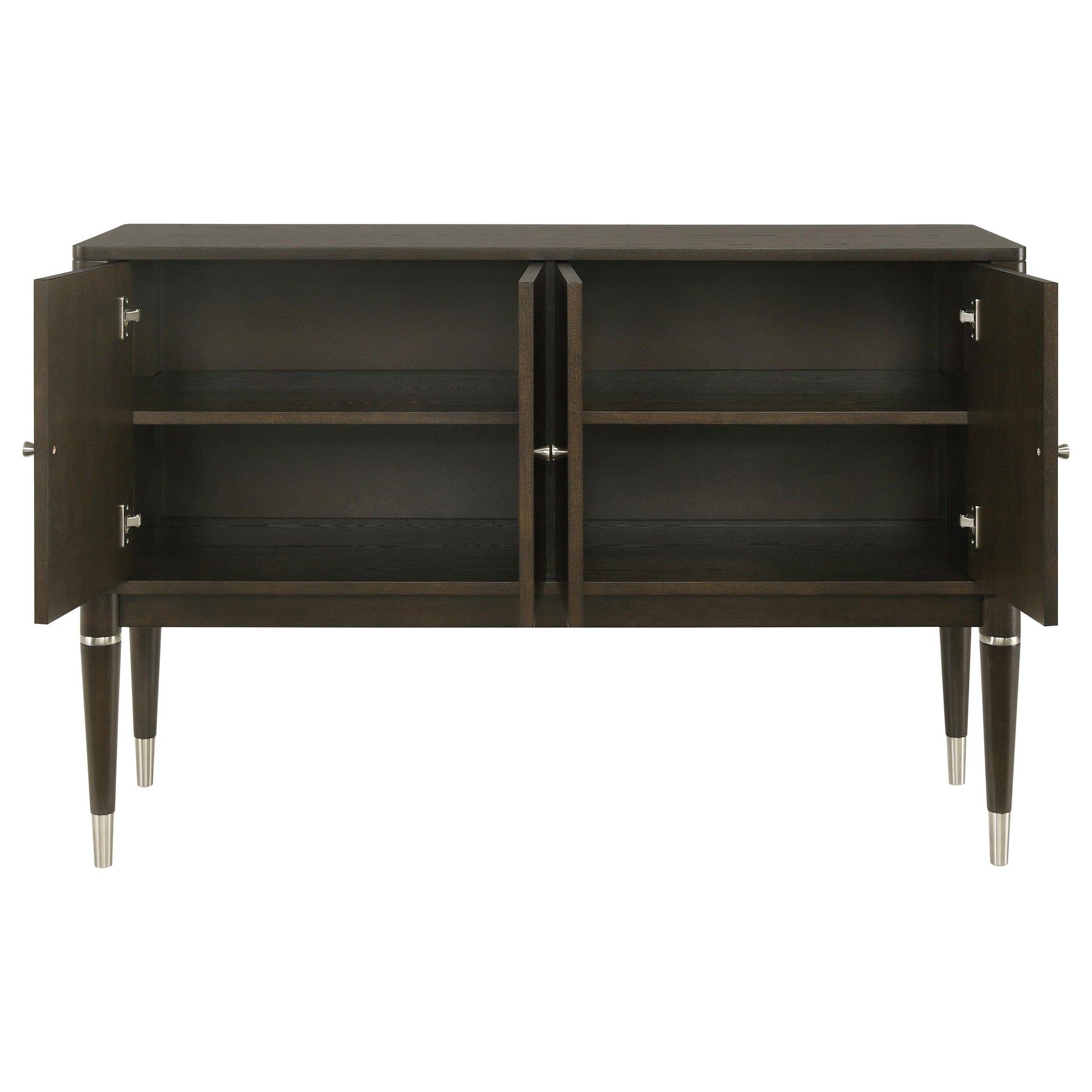  Coaster Furniture Reseda 193675 4-door Dining Sideboard Server with Shelves - Ash Brown IMAGE 10