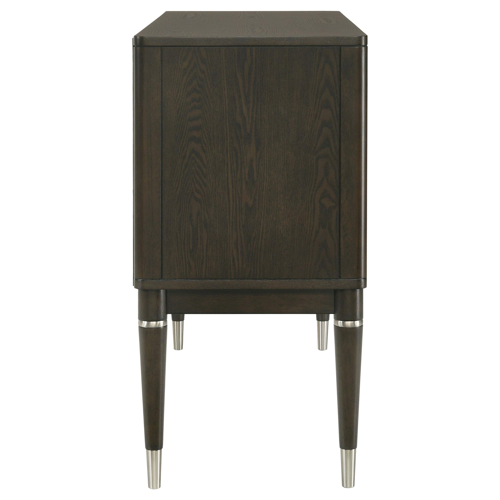  Coaster Furniture Reseda 193675 4-door Dining Sideboard Server with Shelves - Ash Brown IMAGE 5
