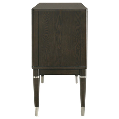  Coaster Furniture Reseda 193675 4-door Dining Sideboard Server with Shelves - Ash Brown IMAGE 5