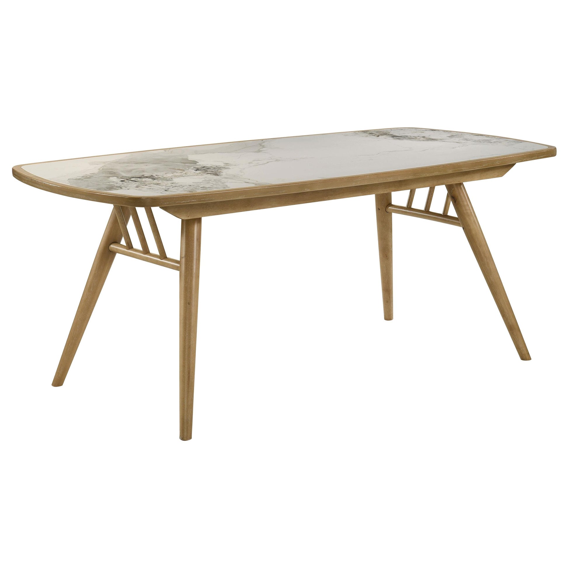 Coaster Furniture Croyden 193731 73-inch Rectangular Dining Table - Weathered Natural IMAGE 2
