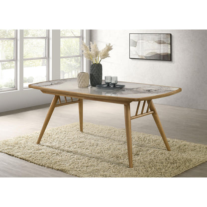  Coaster Furniture Croyden 193731 73-inch Rectangular Dining Table - Weathered Natural IMAGE 5