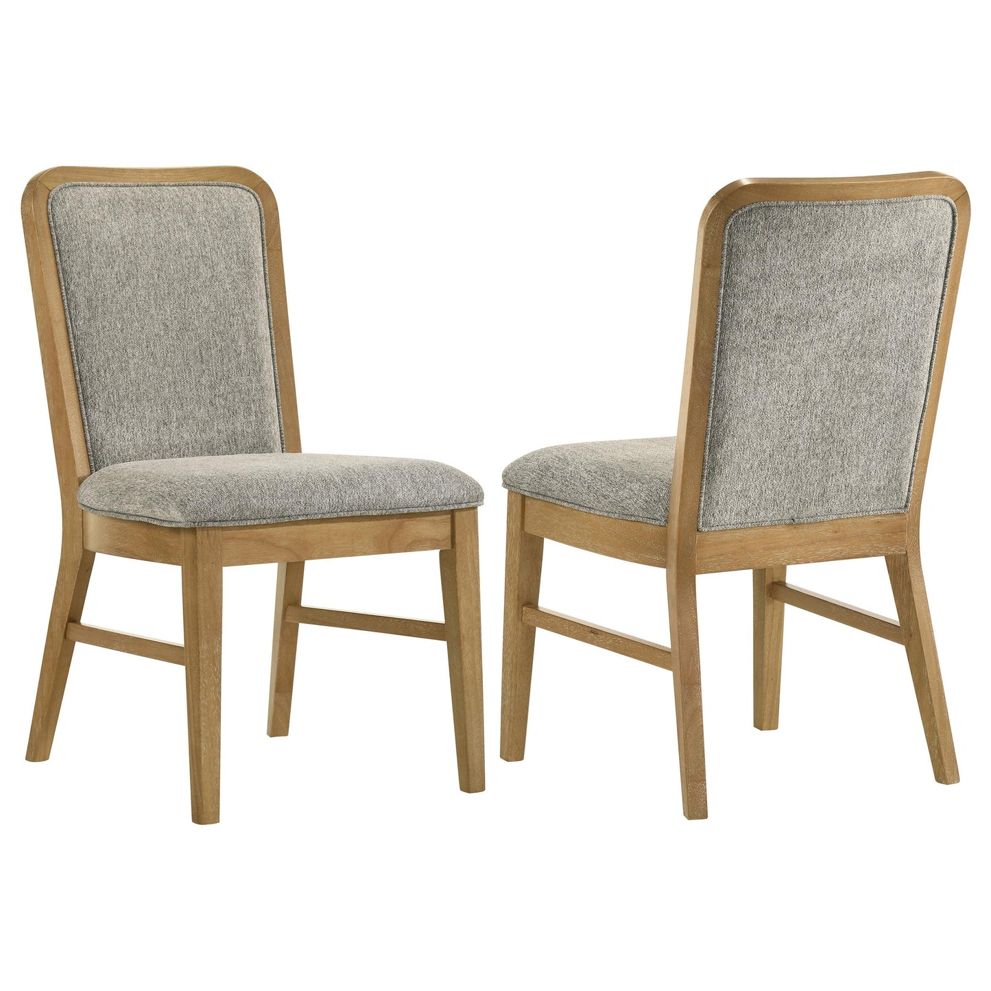  Coaster Furniture Croyden 193732 Set of 2 Dining Side Chair - Weathered Natural IMAGE 1