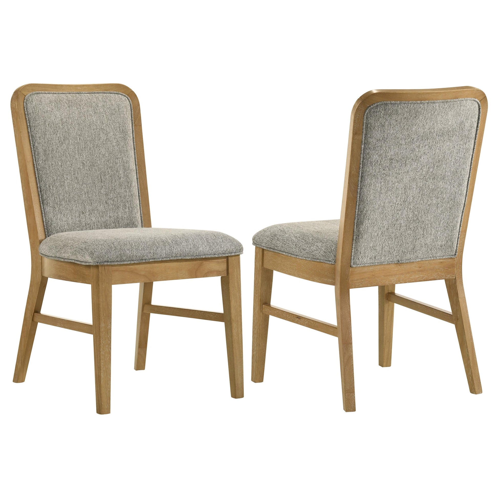  Coaster Furniture Croyden 193732 Set of 2 Dining Side Chair - Weathered Natural IMAGE 1