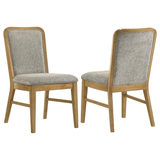  Coaster Furniture Croyden 193732 Set of 2 Dining Side Chair - Weathered Natural IMAGE 1