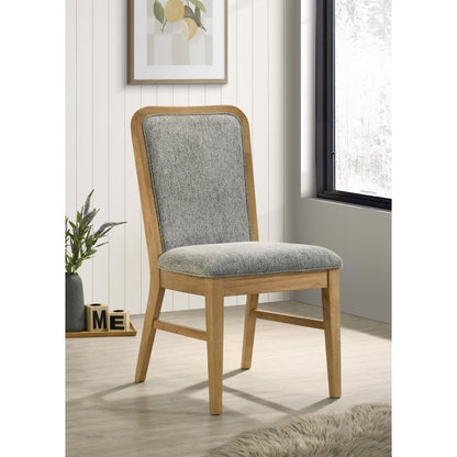  Coaster Furniture Croyden 193732 Set of 2 Dining Side Chair - Weathered Natural IMAGE 4