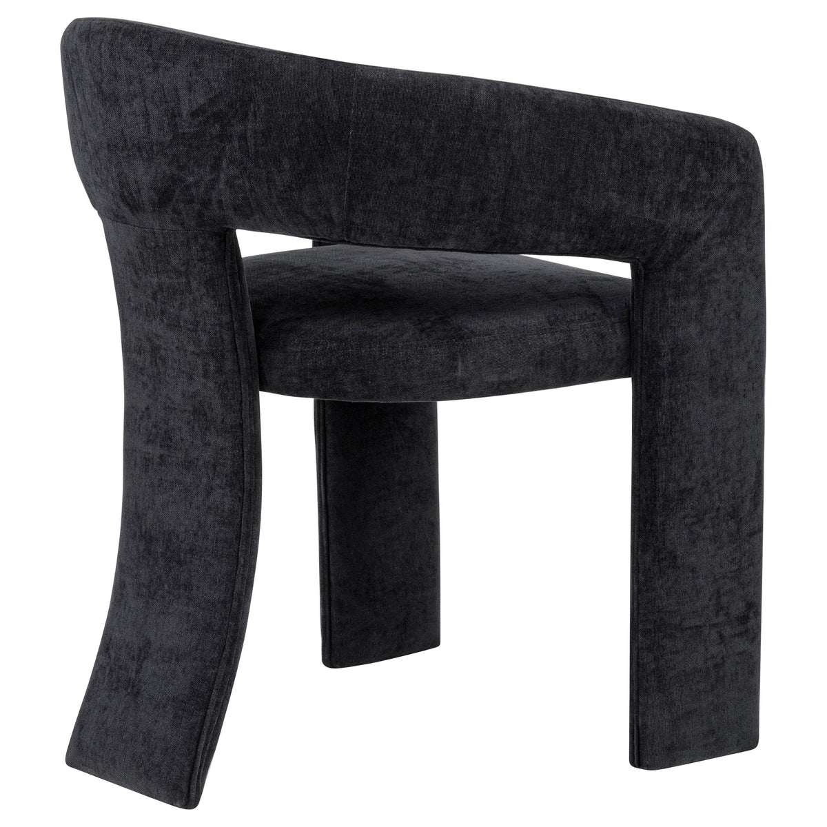  Coaster Furniture Carlow 193813BLK Set of 2 Upholstered Dining Arm Chair - Black IMAGE 2