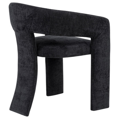  Coaster Furniture Carlow 193813BLK Set of 2 Upholstered Dining Arm Chair - Black IMAGE 2
