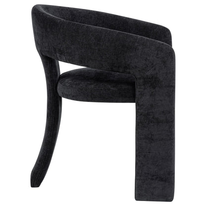  Coaster Furniture Carlow 193813BLK Set of 2 Upholstered Dining Arm Chair - Black IMAGE 5