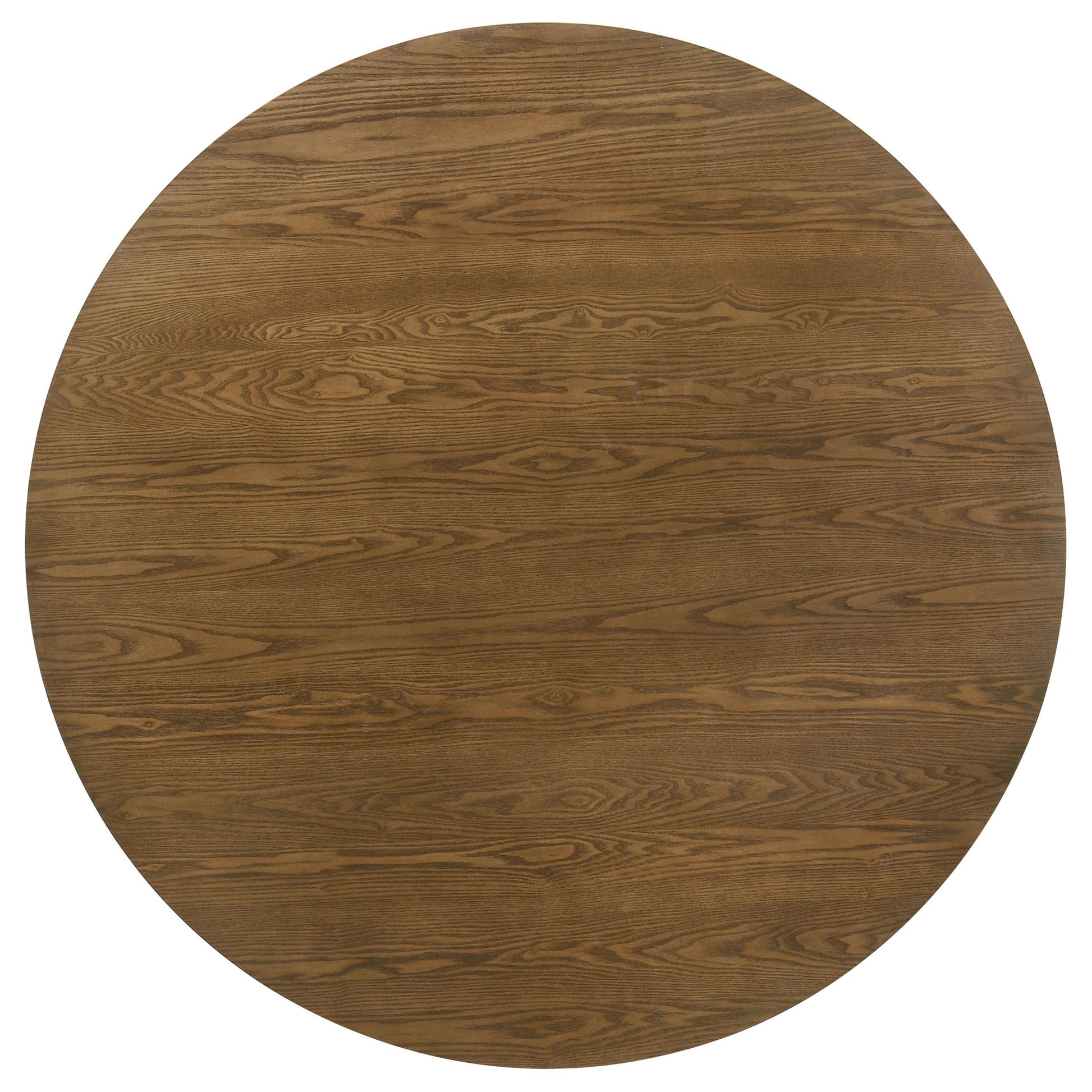 Coaster Furniture Franklin 193830 54-inch Round Wood Pedestal Base Dining Table - Dark Brown IMAGE 2