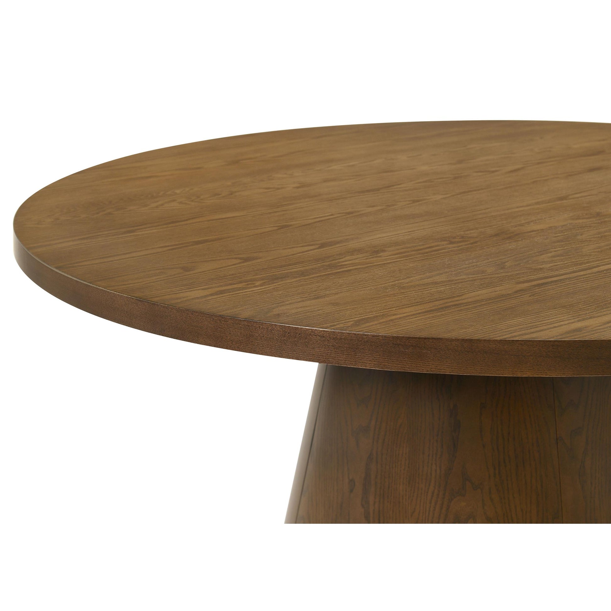  Coaster Furniture Franklin 193830 54-inch Round Wood Pedestal Base Dining Table - Dark Brown IMAGE 4