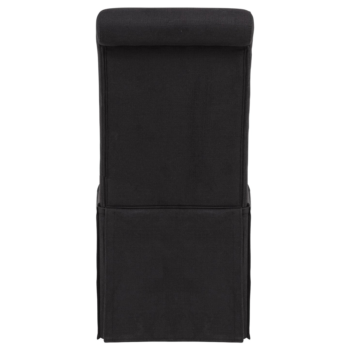  Coaster Furniture Shawna 193912BLK Set of 2 Upholstered Skirted Side Chair - Black IMAGE 10