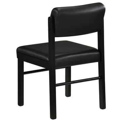 Coaster Furniture Kehoe 193922BLK Set of 2 Upholstered Dining Side Chair - Black IMAGE 4