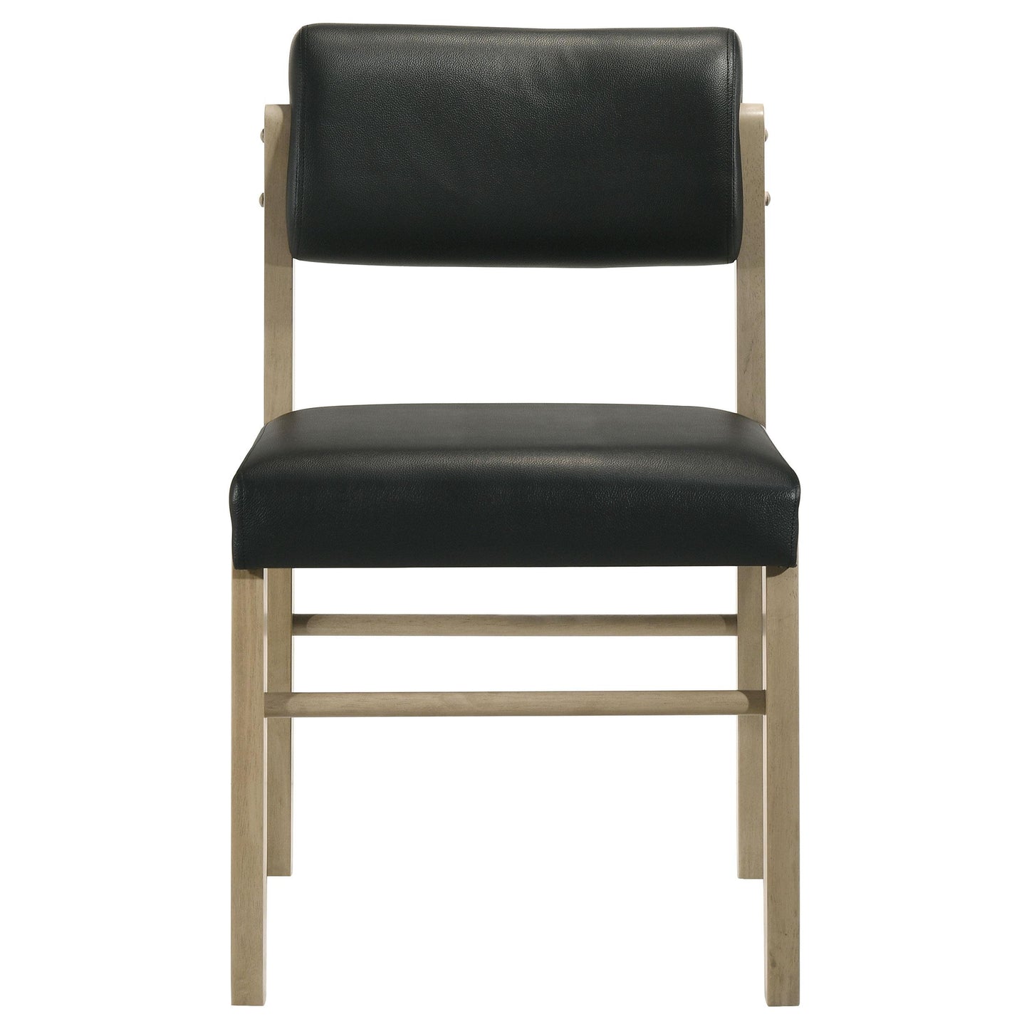  Coaster Furniture Kehoe 193922NAT Set of 2 Upholstered Dining Side Chair - Black/Natural Oak IMAGE 10