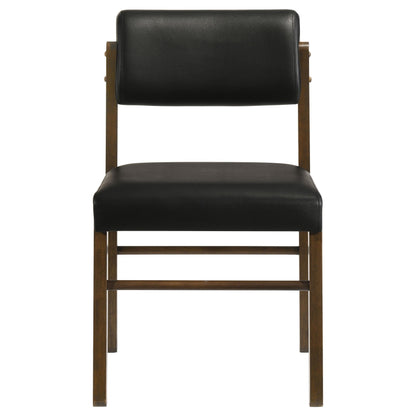  Coaster Furniture Kehoe 193922WAL Set of 2 Upholstered Dining Side Chair - Black/Walnut IMAGE 10