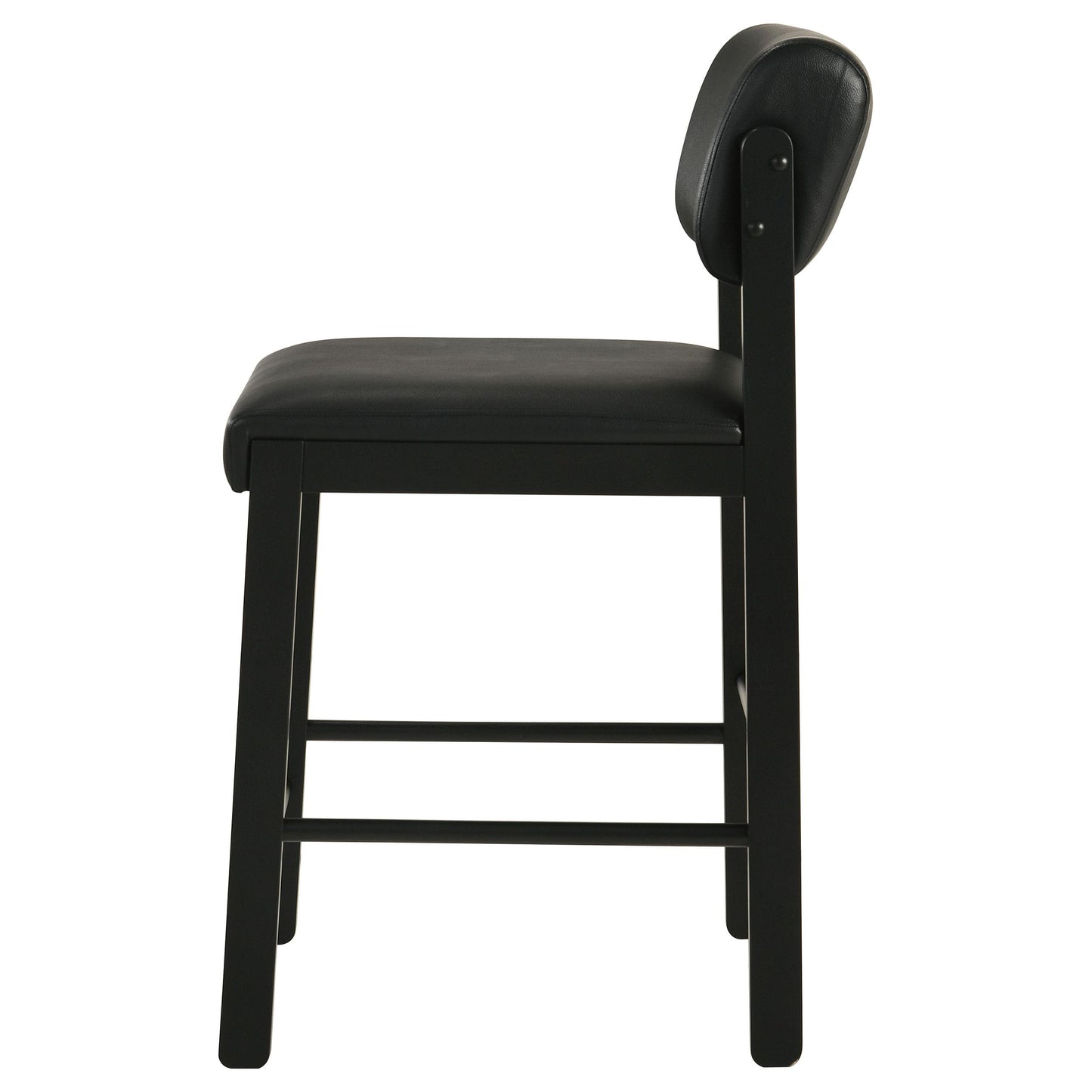  Coaster Furniture Kehoe 193929BLK Set of 2 Upholstered Counter Height Chair - Black IMAGE 5