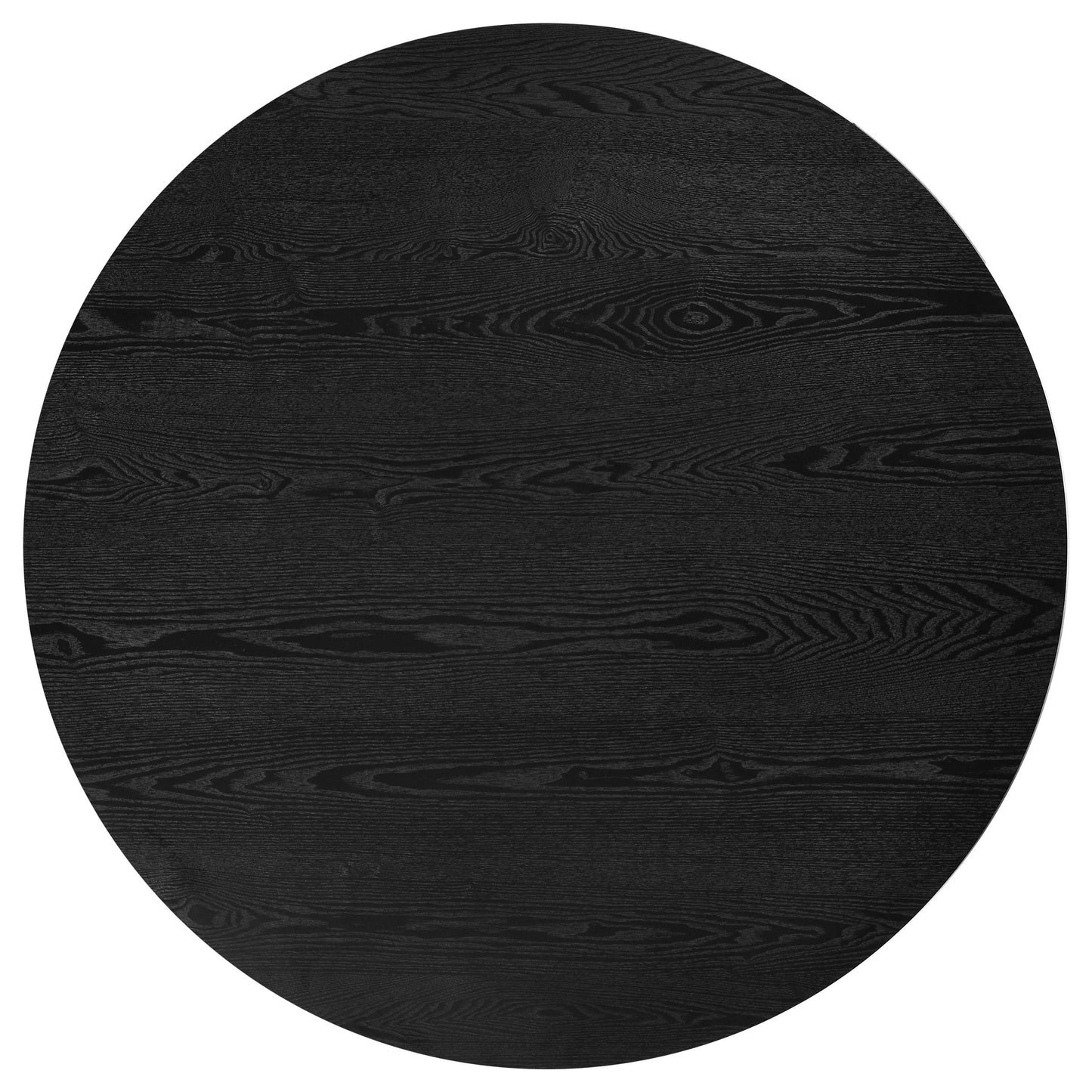  Coaster Furniture Hamlyn 193930BLK 47-inch Round Wood Dining Room Table - Black IMAGE 8