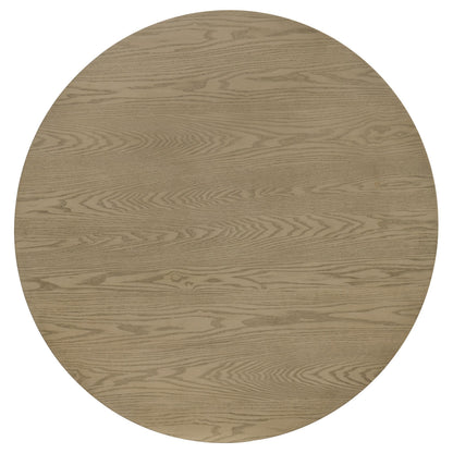  Coaster Furniture Hamlyn 193930NAT 47-inch Round Wood Dining Room Table - Natural Oak IMAGE 6