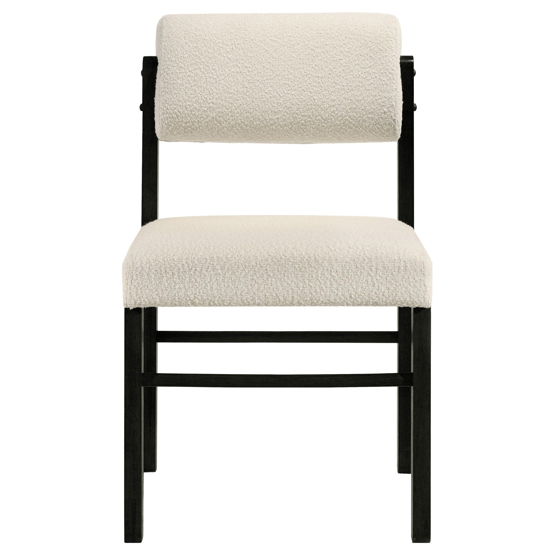  Coaster Furniture Kehoe 193932BLK Set of 2 Upholstered Dining Side Chair - Cream/Black IMAGE 5