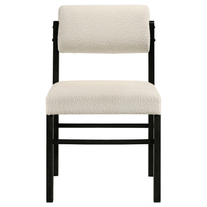  Coaster Furniture Kehoe 193932BLK Set of 2 Upholstered Dining Side Chair - Cream/Black IMAGE 5