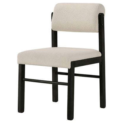  Coaster Furniture Kehoe 193932BLK Set of 2 Upholstered Dining Side Chair - Cream/Black IMAGE 8