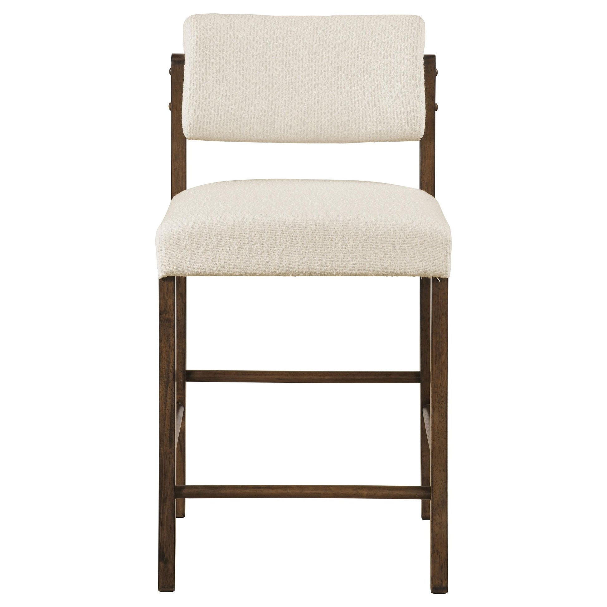  Coaster Furniture Kehoe 193939WAL Set of 2 Upholstered Counter Height Chair - Cream/Walnut IMAGE 5
