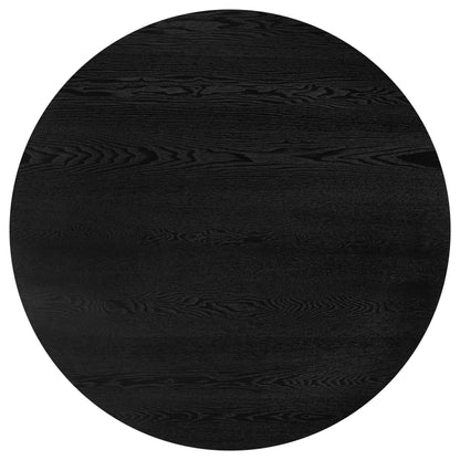  Coaster Furniture Strouse 193940BLK 47-inch Round Wood Dining Room Table - Black IMAGE 2