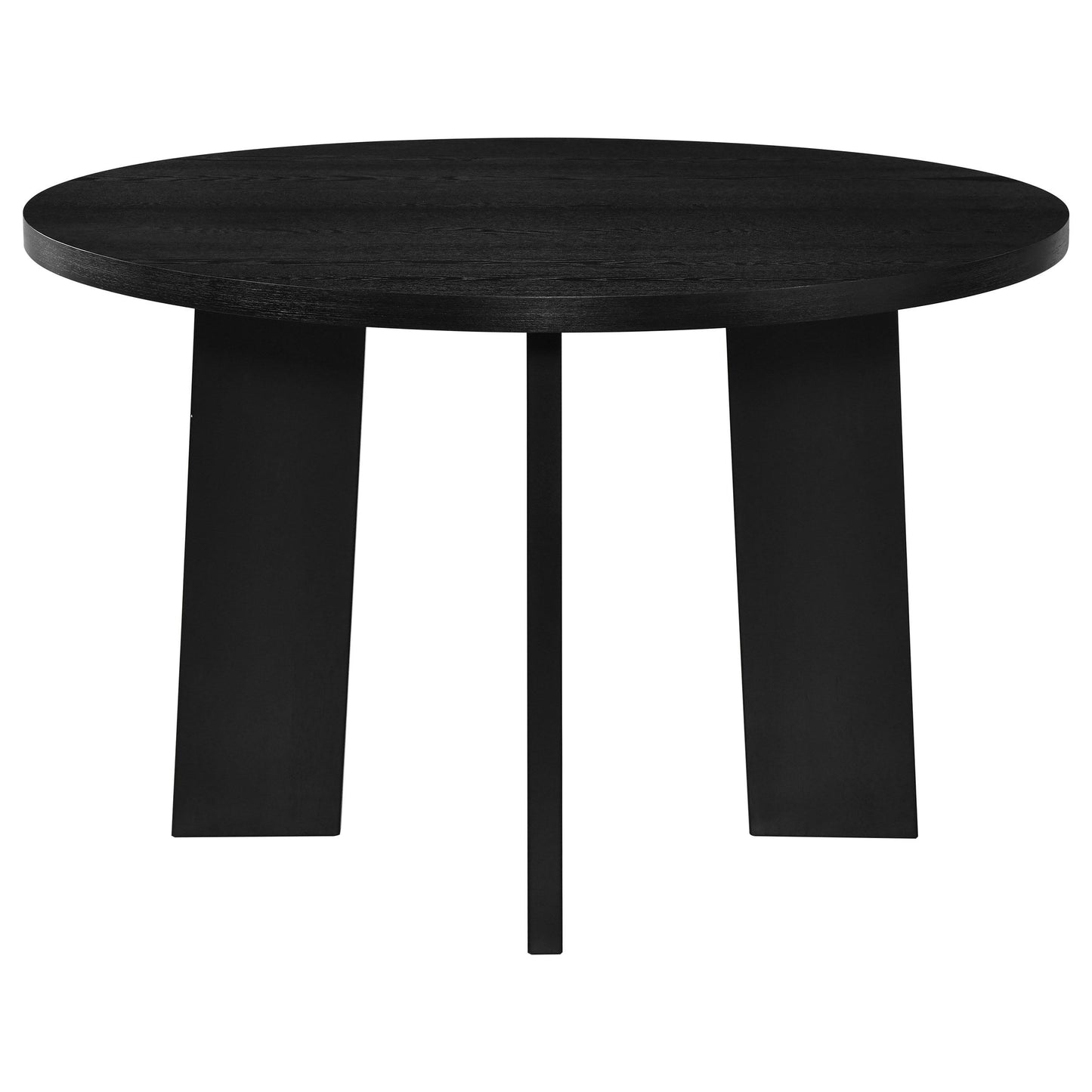  Coaster Furniture Strouse 193940BLK 47-inch Round Wood Dining Room Table - Black IMAGE 5